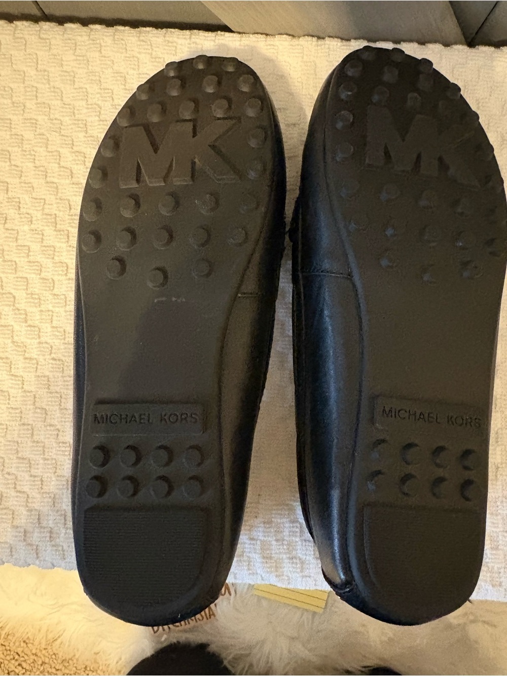 MICHAEL Michael Kors Sutton Black Leather Moccasin Loafers Size 6 - Picture 6 of 13